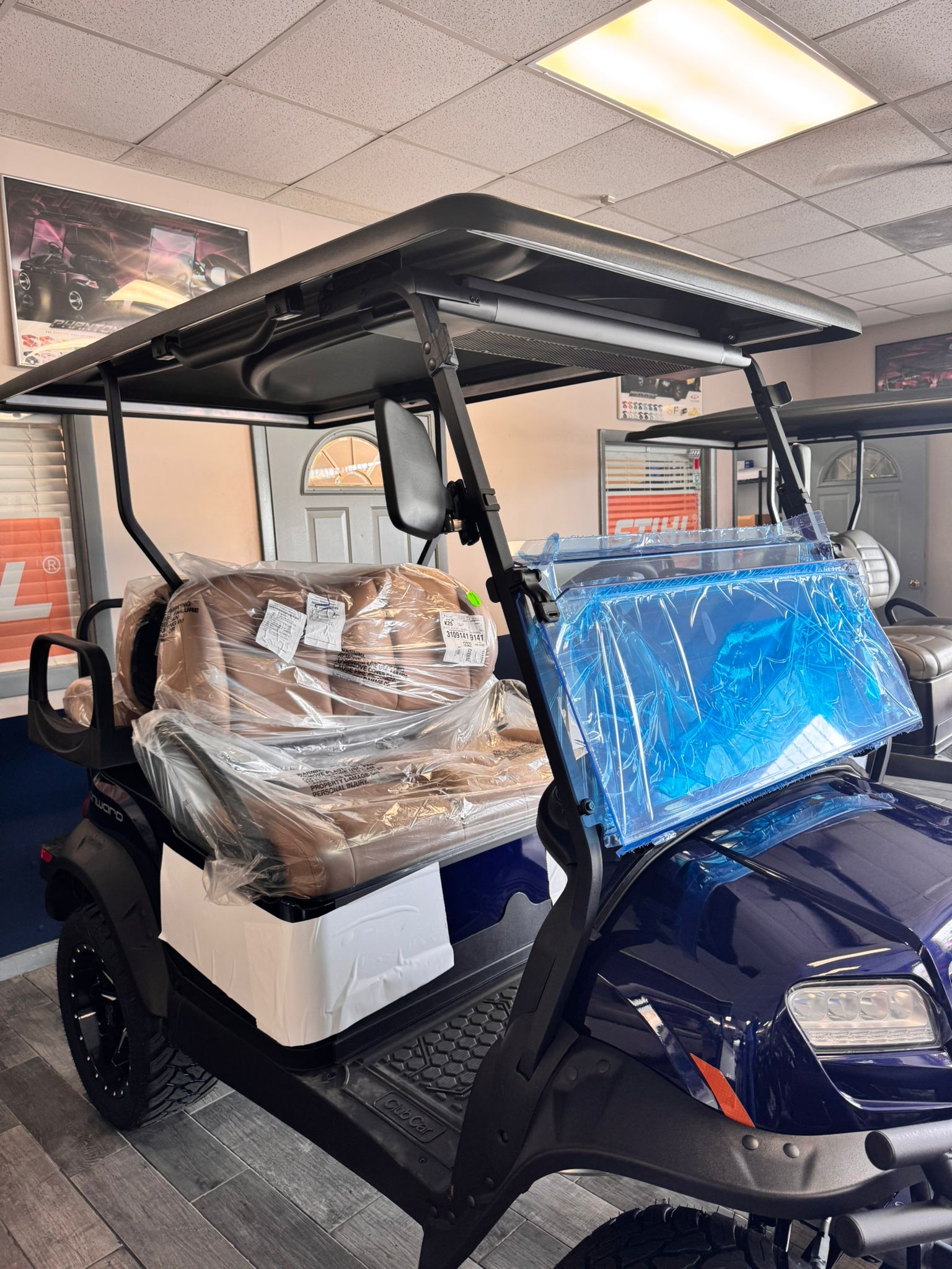 Club Car - 2026 Onward 4 Lifted Electric - Blue Onyx - Image 2