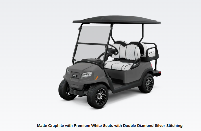 CLUB CAR- 2027 ONWARD NON LIFTED ELECTRIC 4 PASSENGER CART (MATTE GRAPHITE)