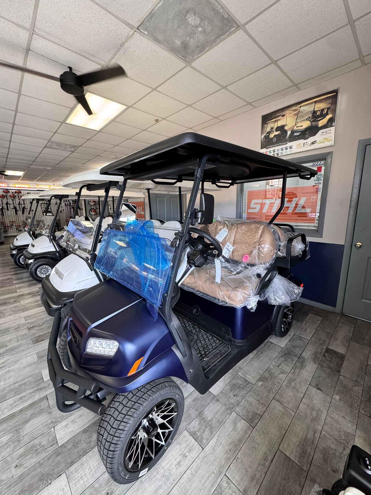 2027 Club Car Onward 4 Passenger Electric - Non-Lifted (Blue Onyx) - Image 2